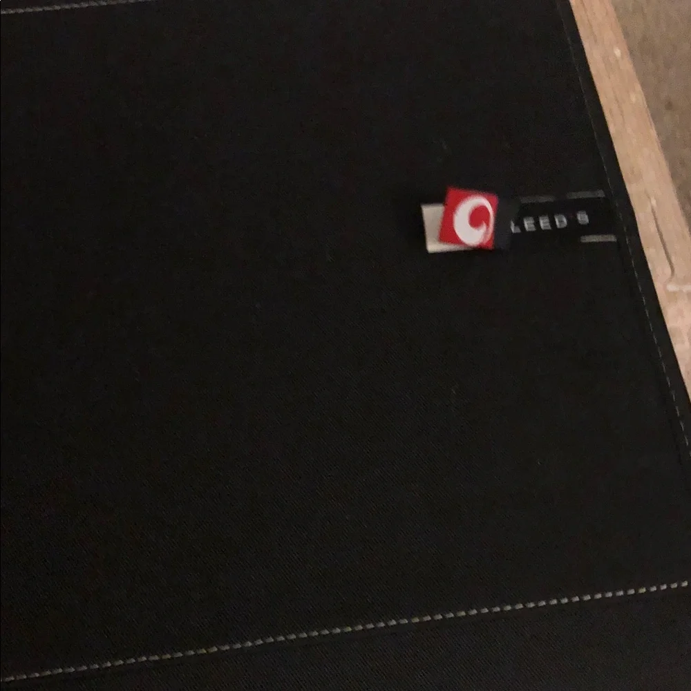 Leeds leather Black Tablet portfolio Case